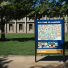 Photo of the campus map